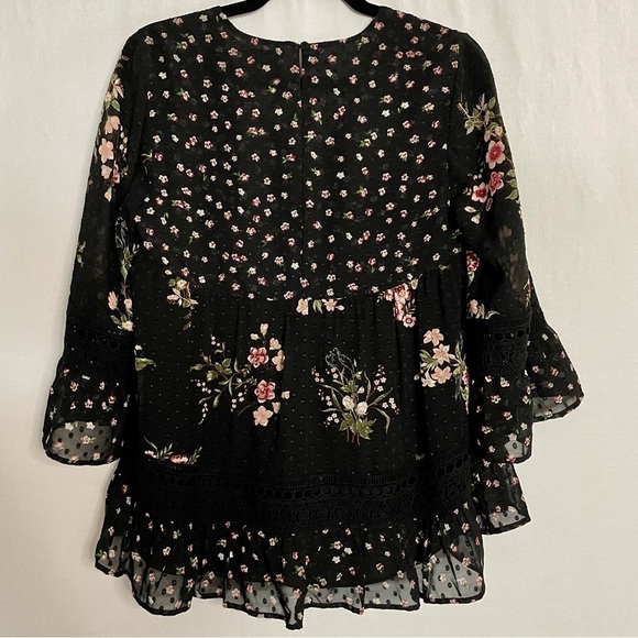 Anthropologie Maeve Steffy Boho Bell Sleeve Blouse Top - Picture 11 of 14